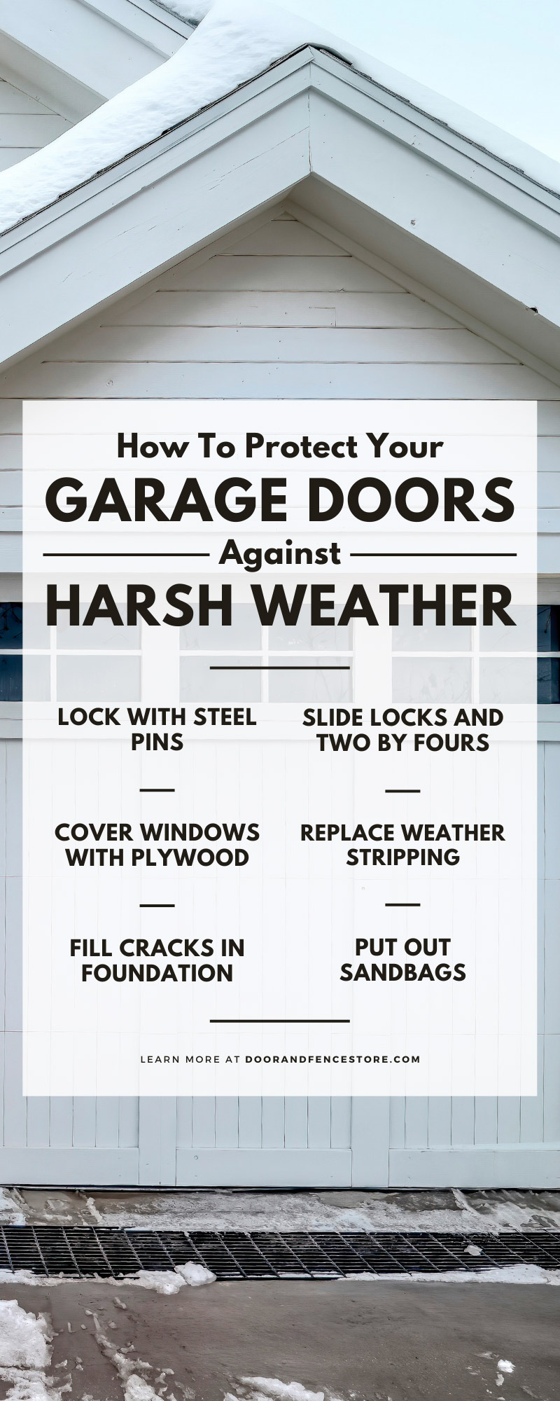 How To Protect Your Garage Doors Against Harsh Weather