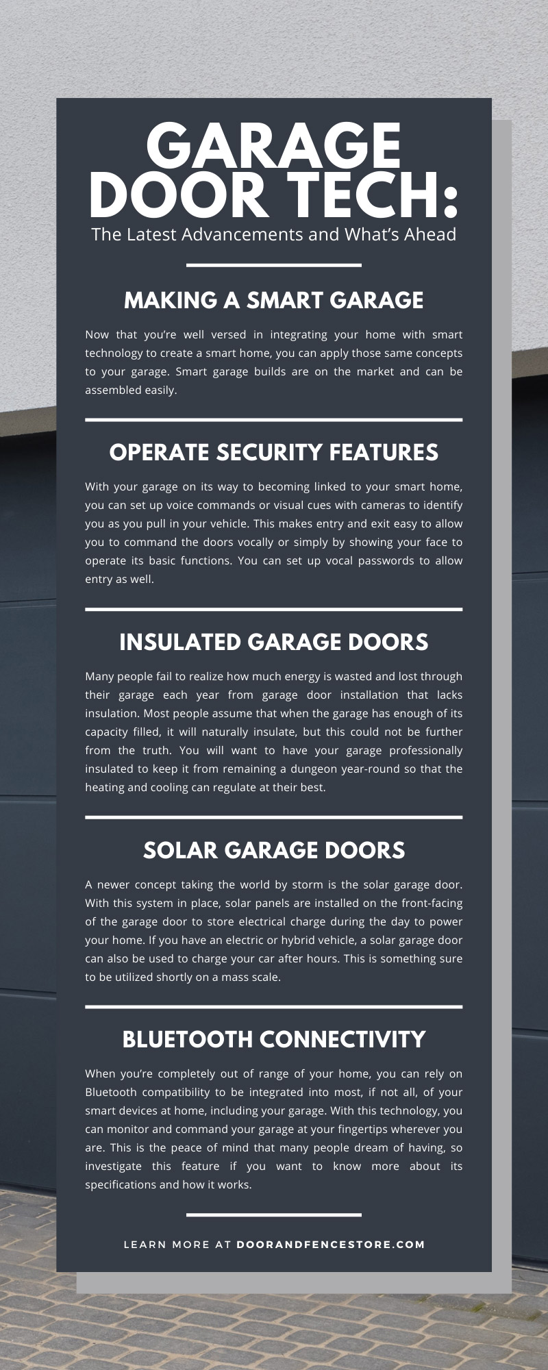 Garage Door Tech: The Latest Advancements and What’s Ahead