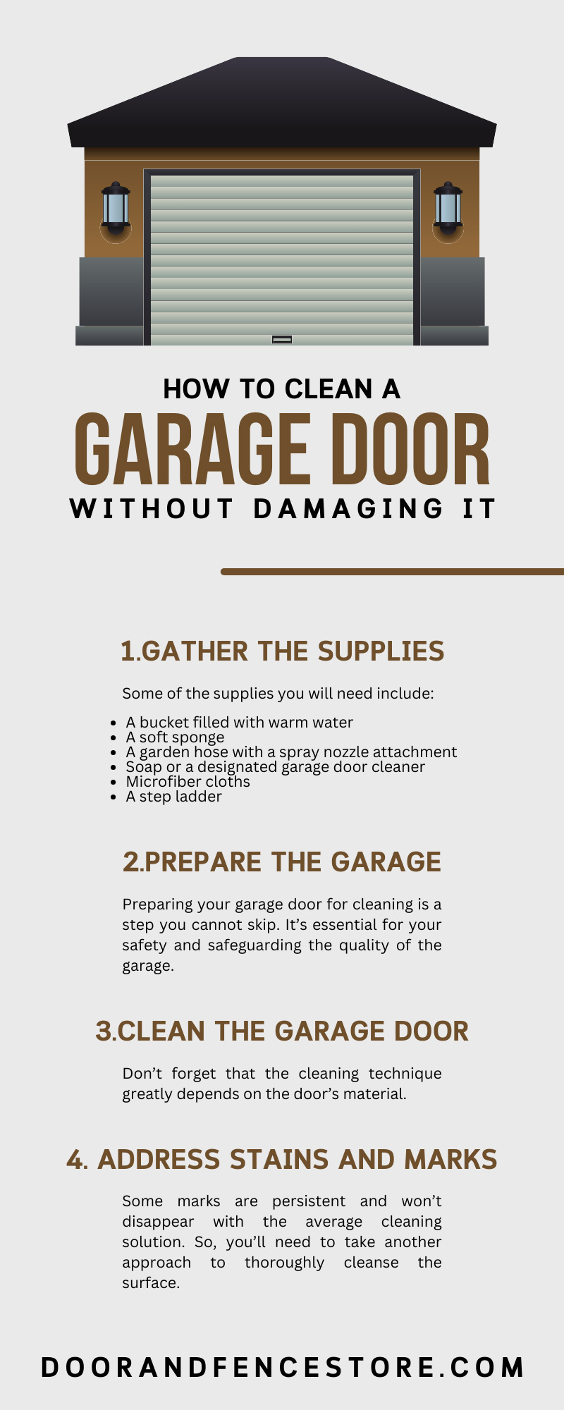 How To Clean a Garage Door Without Damaging It