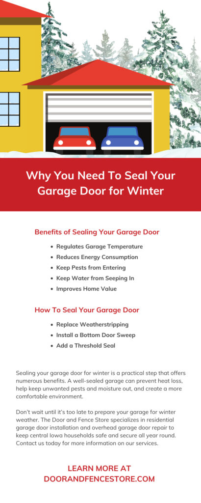 Why You Need To Seal Your Garage Door for Winter