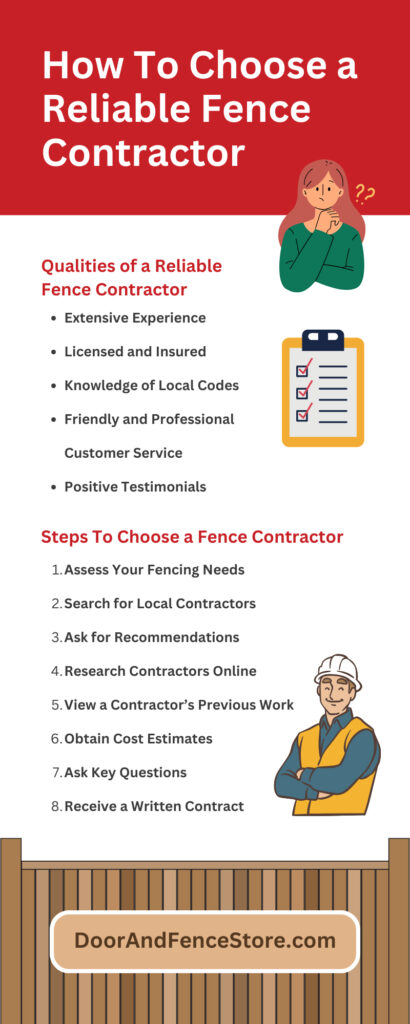 How To Choose a Reliable Fence Contractor
