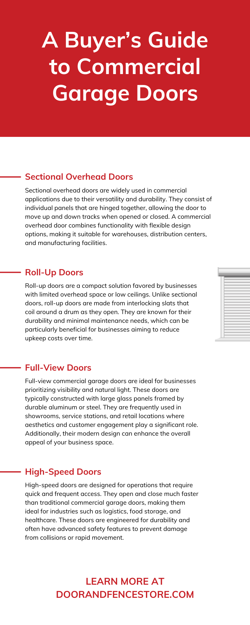 A Buyer’s Guide to Commercial Garage Doors