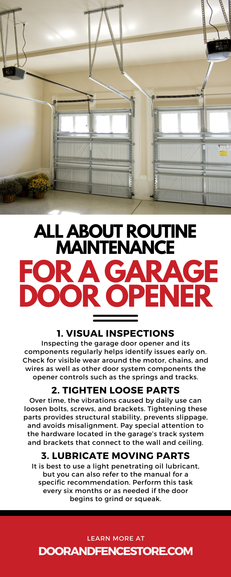 All About Routine Maintenance for a Garage Door Opener